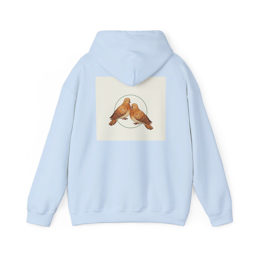 New Day Hoodie — Dove Pair Graphic Pullover
