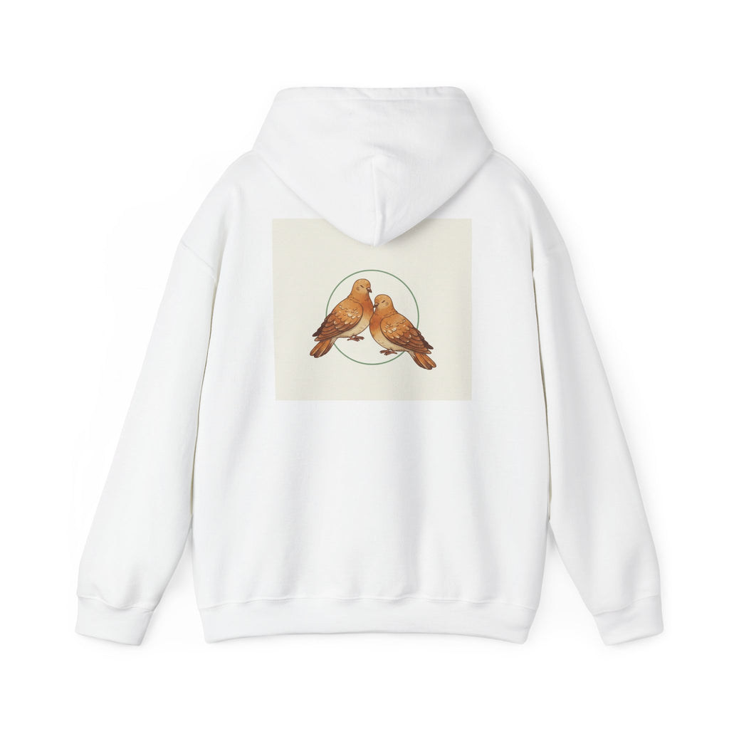 New Day Hoodie — Dove Pair Graphic Pullover